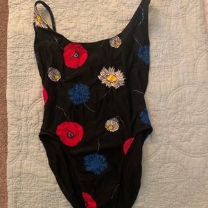 American Apparel One Piece Floral Swimsuit